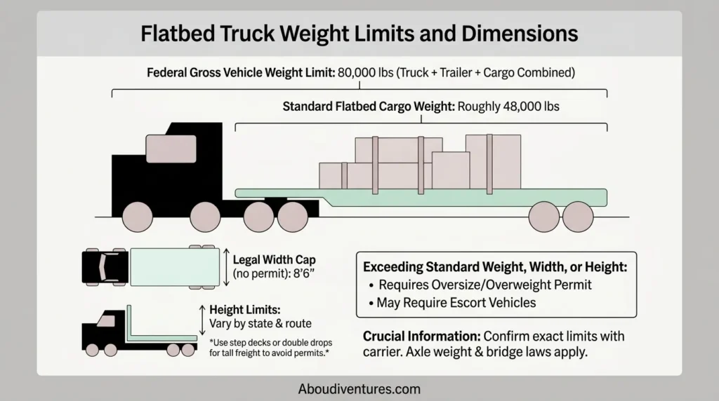 Flatbed Truck Weight Limits and Dimensions

