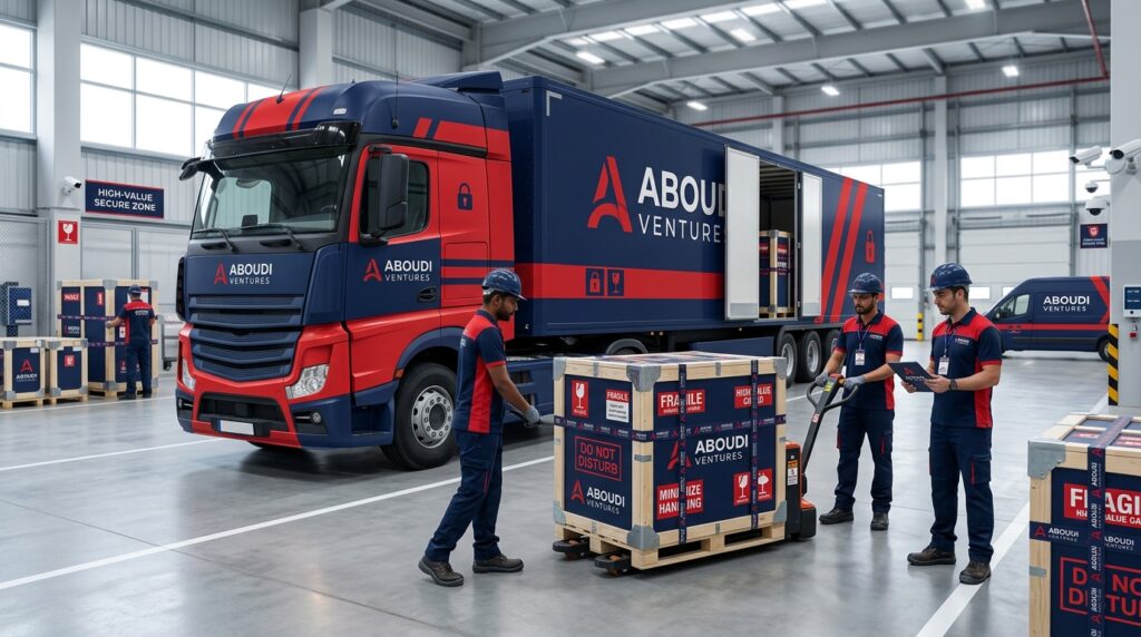 Careful freight handling by Aboudi Ventures